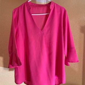 Ruffle Sleeves Blouse